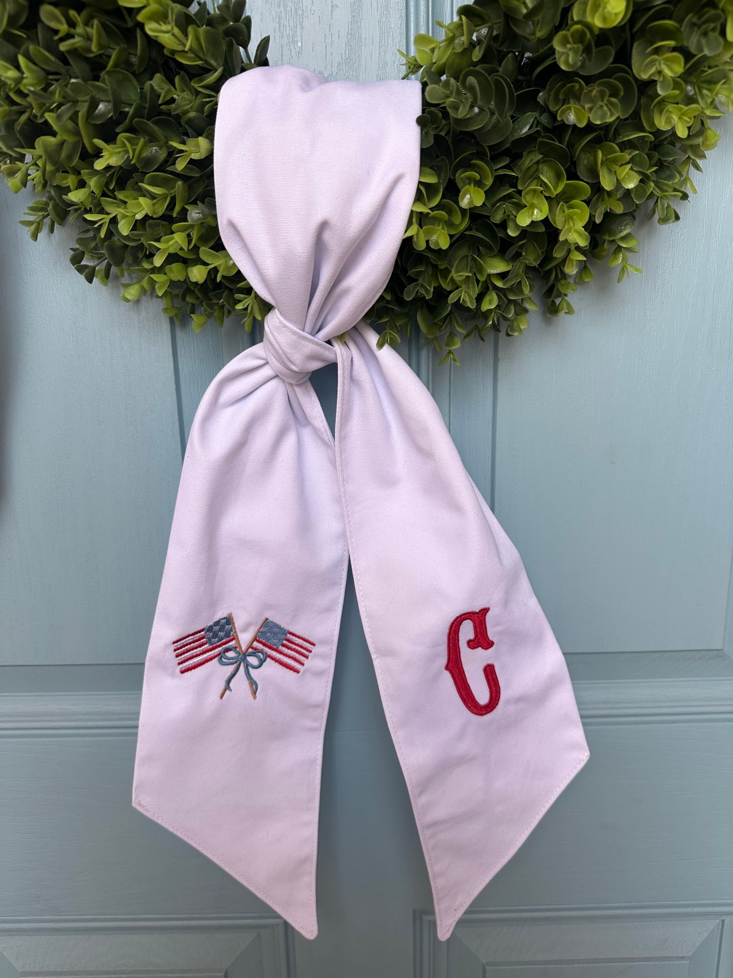 American Flag Wreath Sash